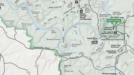 Mammoth Cave Trail Map Accessibility - Mammoth Cave National Park (U.s. National Park Service)