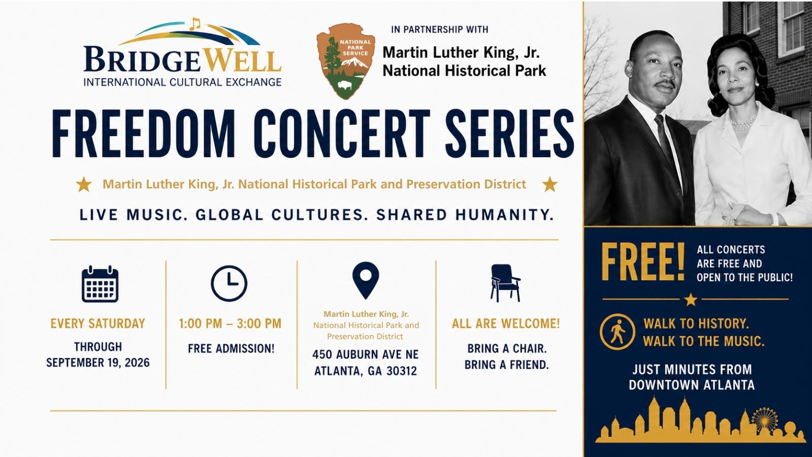 Freedom Concert information