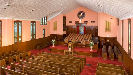 Heritage Sanctuary where Dr. Martin Luther King, Jr. served as co-pastor and was eulogized.
