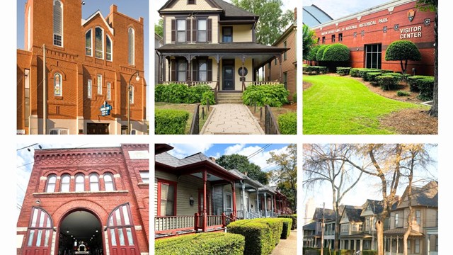 Photo collage of 6 park resources