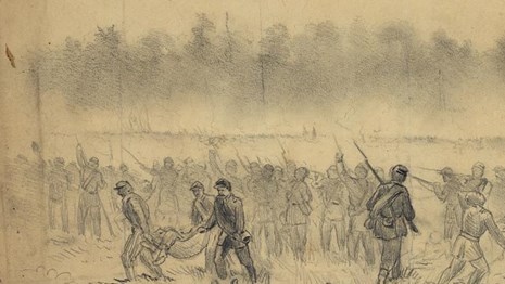 Edwin Forbes Drawing of Second Manassas
