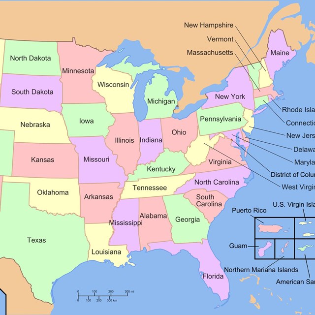 Map of the United States