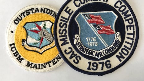 Two USAF missile field patches