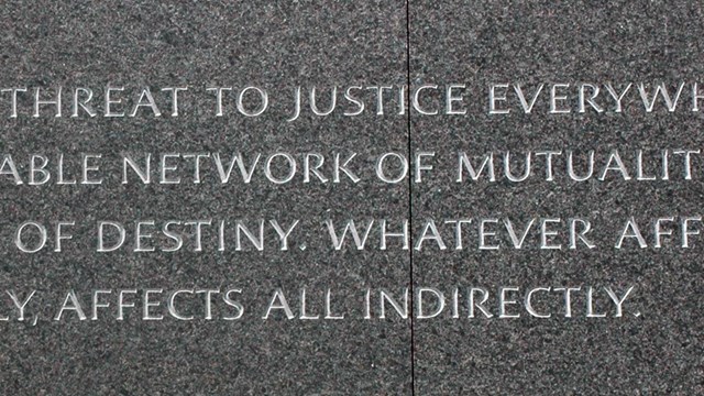 Words engraved at the Martin Luther King, Jr. Memorial