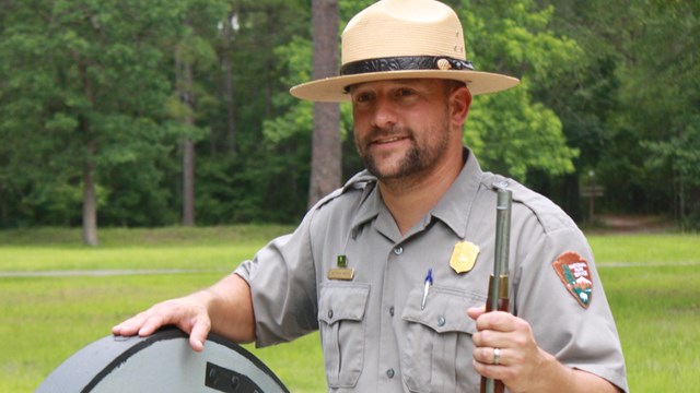 Ranger by a cannon 