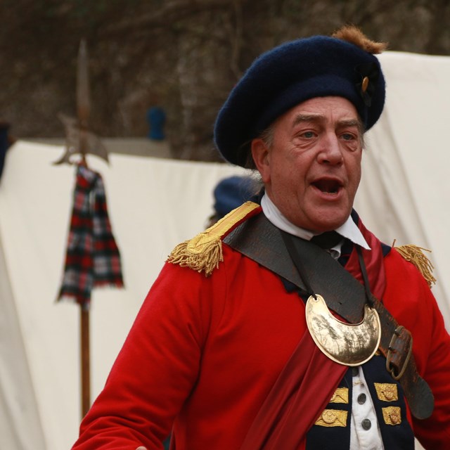 Loyalist soldier speaking