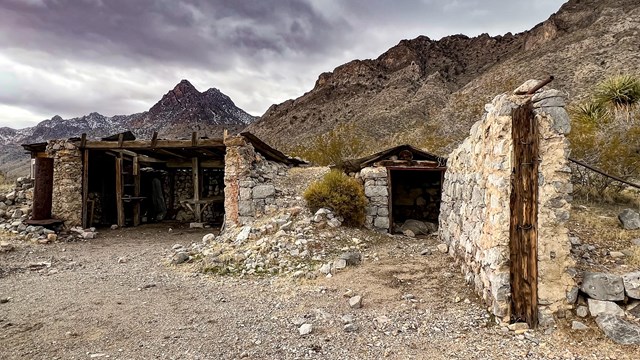 a former miner cookhouse ruins