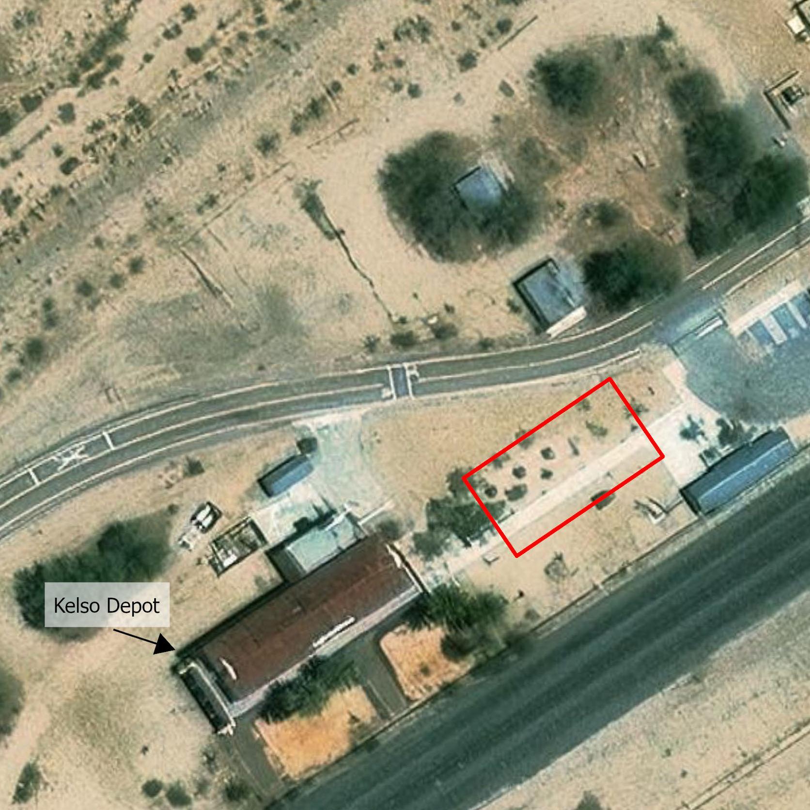 Map of First Amendment Area Kelso Depot