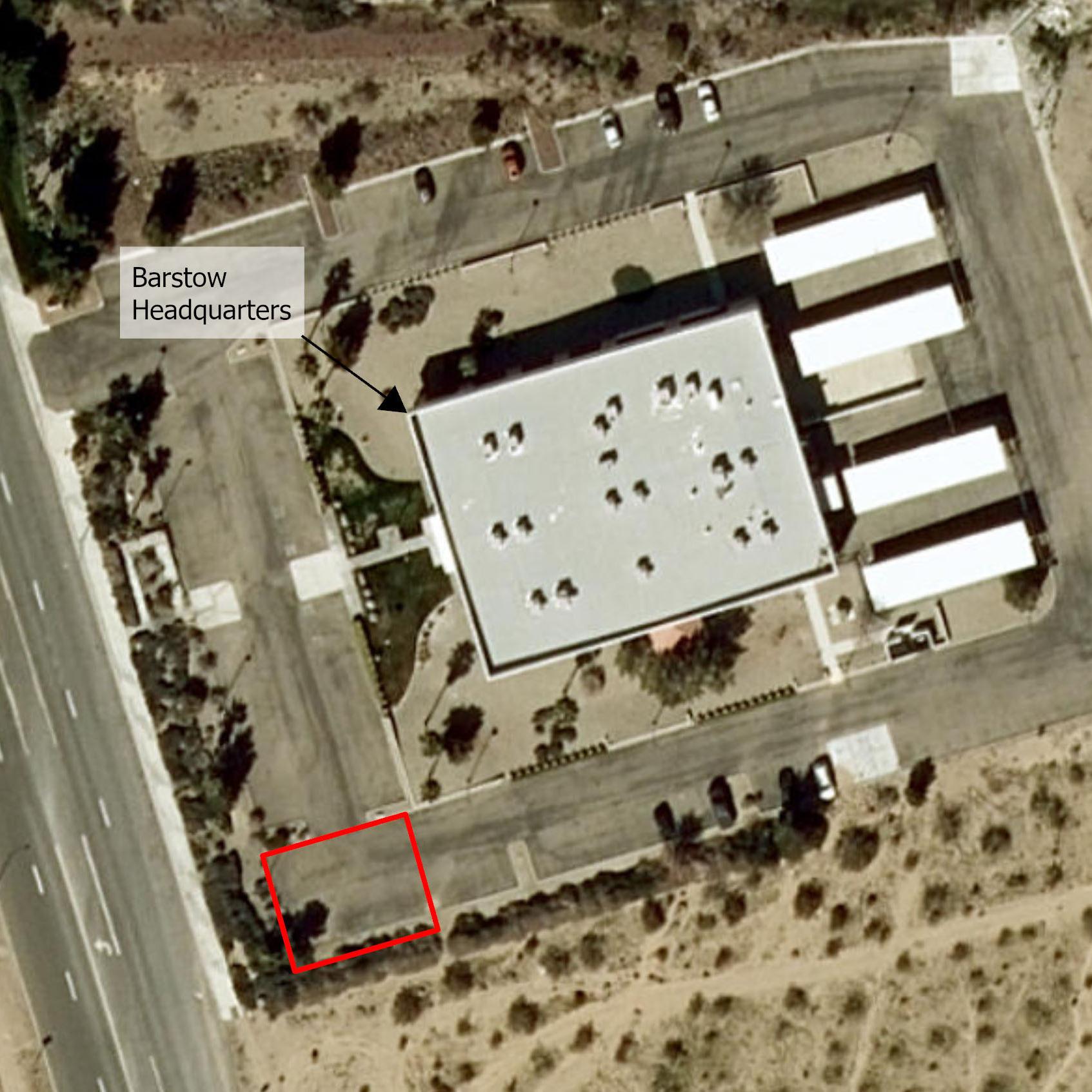 Map of First Amendment Area Barstow HQ