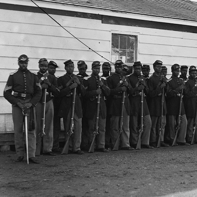 The 4th USCT at Parade Rest