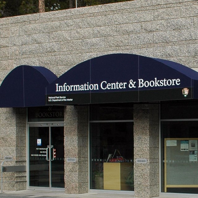 Photograph of the front of the Information Center