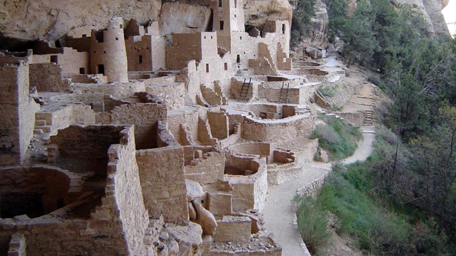 View of Cliff Palace from above