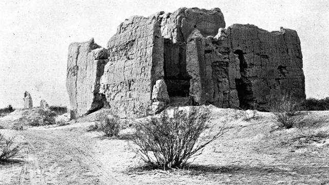 The Casa Grande from the northeast circa 1890