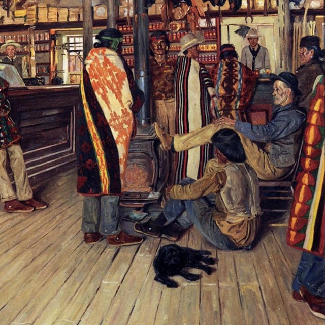 Link to Navajo Portraits at Hubbell Trading Post virtual museum exhibit