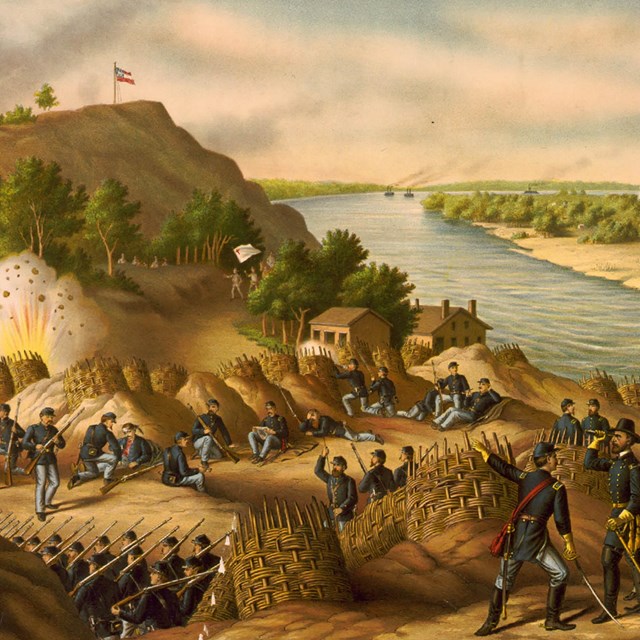 Siege of Vicksburg Lithograph, Library of Congress Prints and Photographs Division