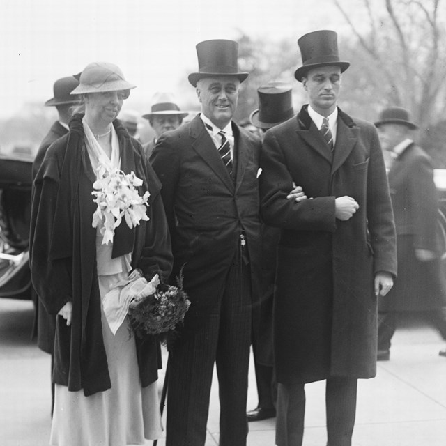 Franklin D. Roosevelt inauguration, March 4, 1933. Harris & Ewing, photographer