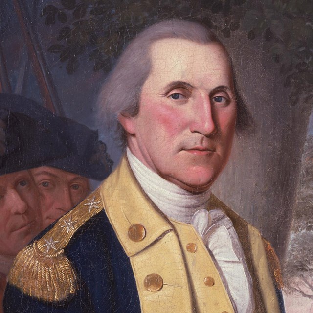 GEORGE WASHINGTON Oil Painting by James Peale, after Charles Willson Peale
