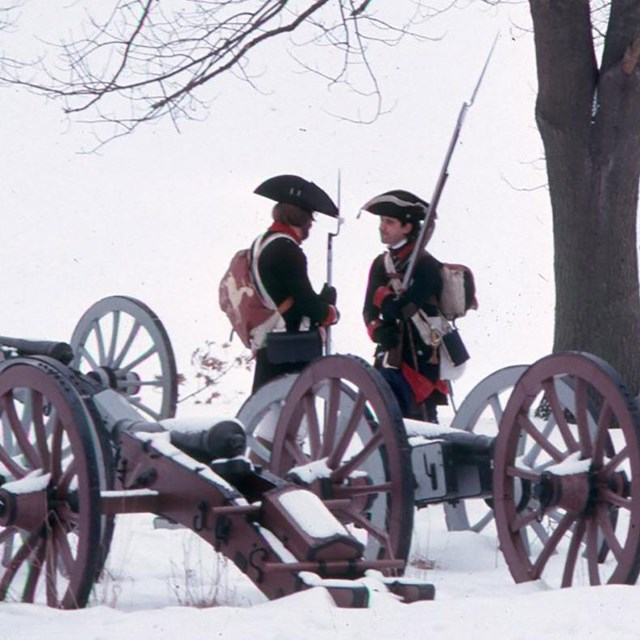 Living History Soldiers and Cannons at Valley Forge National Historical Park