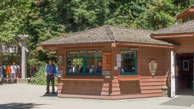 Entrance Plaza and Visitor Center at Muir Woods National Monument 