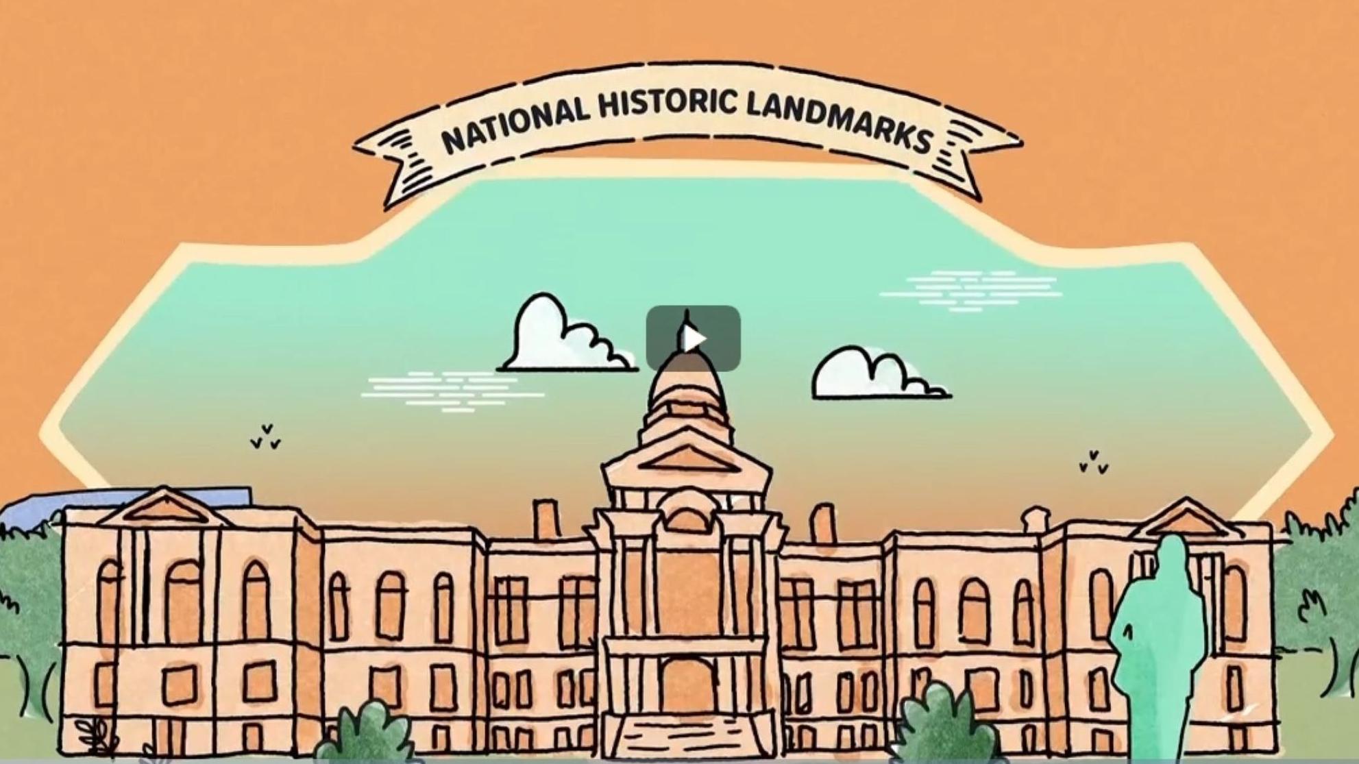 Animation still from "What are National Historic Landmarks?"