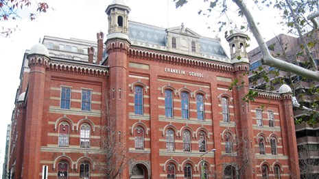 front entrance of Franklin School