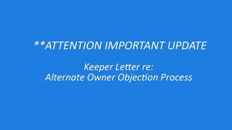Letter from the Keeper of the National Register of Historic Places
