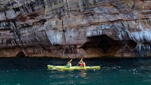 kayakers on the water