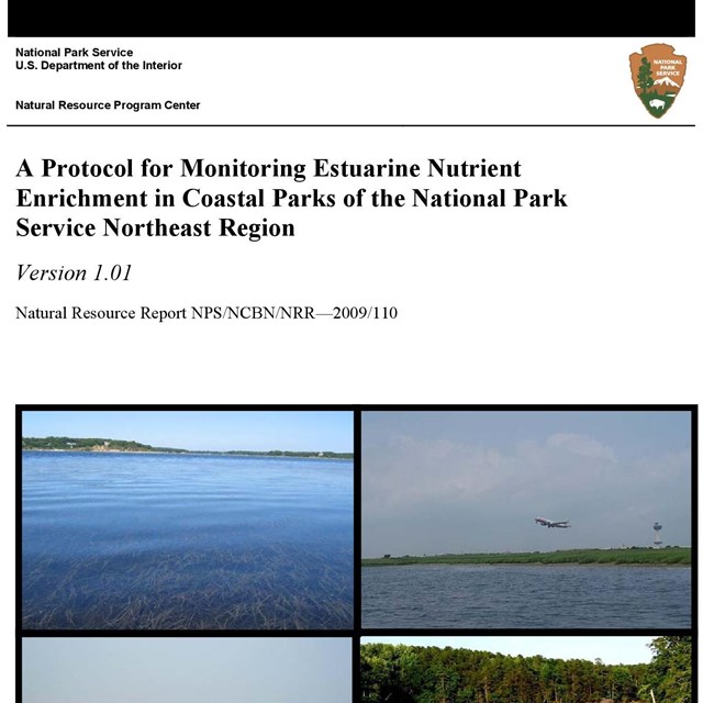 Screenshot of estuarine water quality protocol cover page