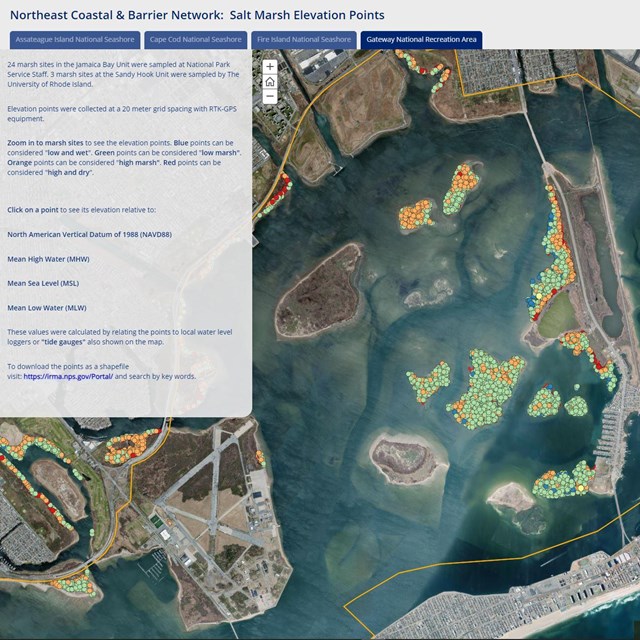 NCBN Salt Marsh Elevation Points