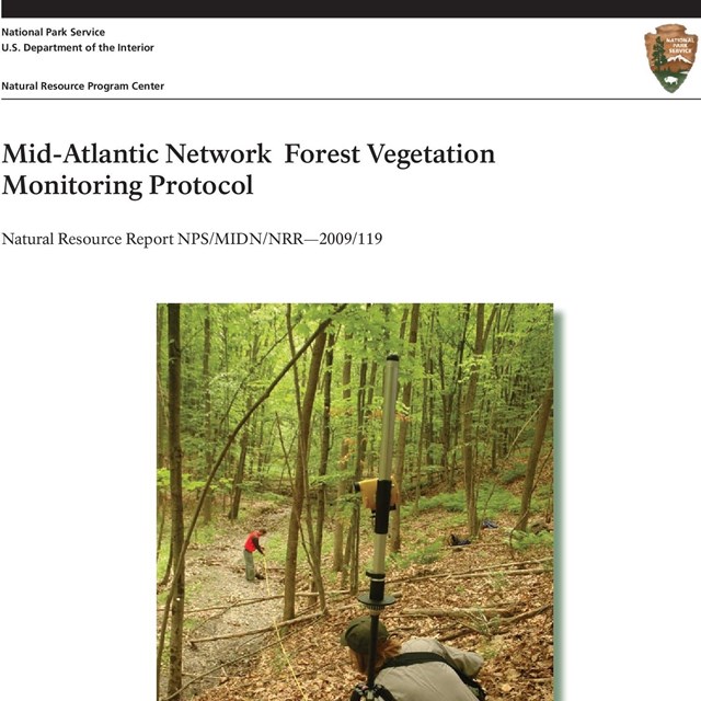 Screenshot of NCBN Forest Monitoring Protocol cover page