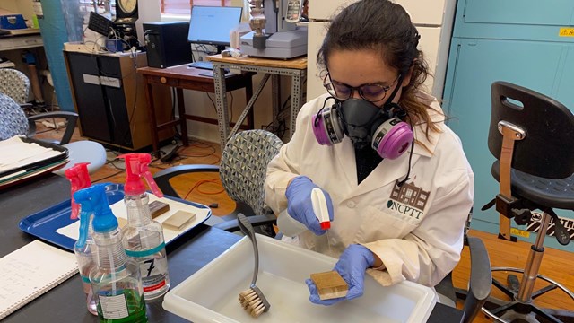 Woman in laboratory