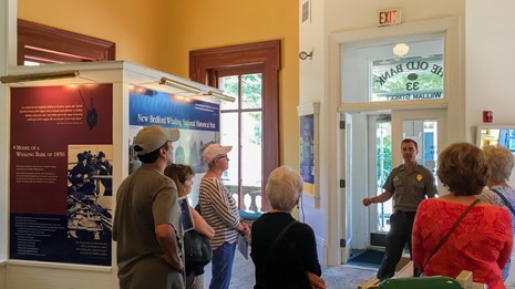 Image of Park Ranger with visitors