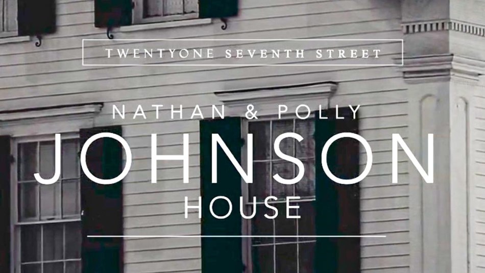 Front view of the Nathan and Polly Johnson House