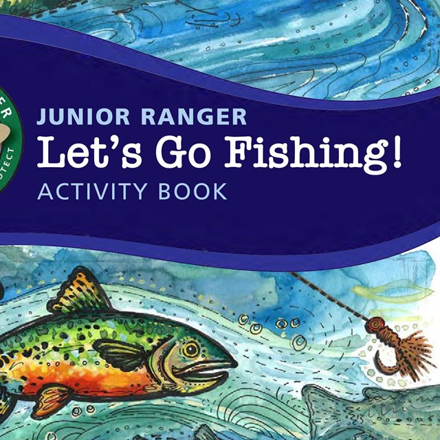 Cover of the let's go fishing junior ranger book