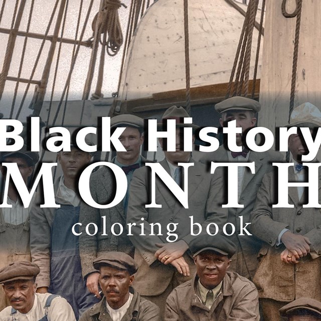 Font cover of the parks Black History Month coloring book