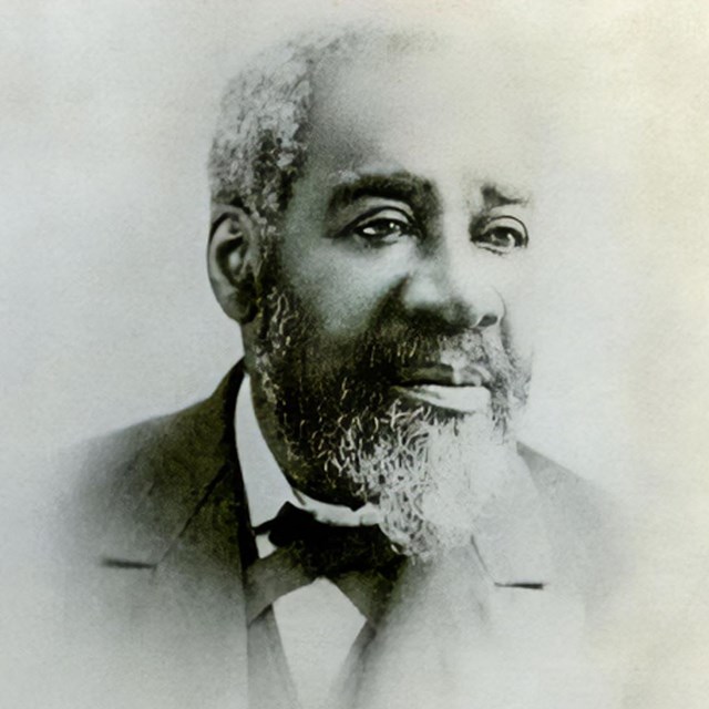 Edited portrait of Samuel Harrison