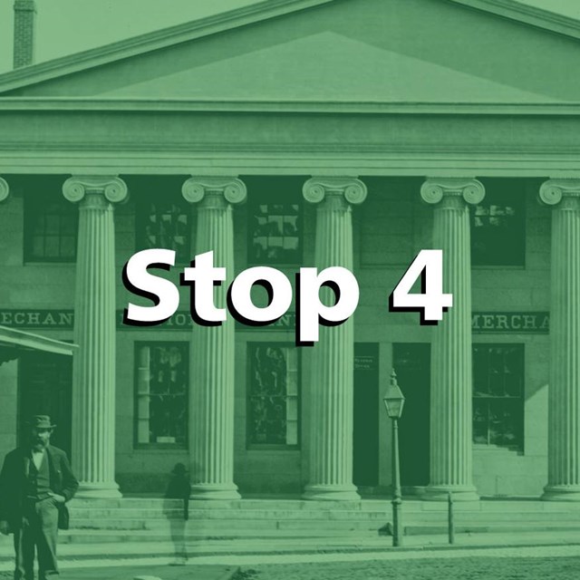 Green tint over a historic image of the double bank building