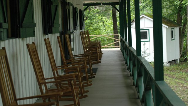 porch with rocking chairs