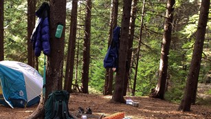 backcountry campsite