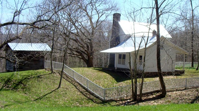 white farmhouse