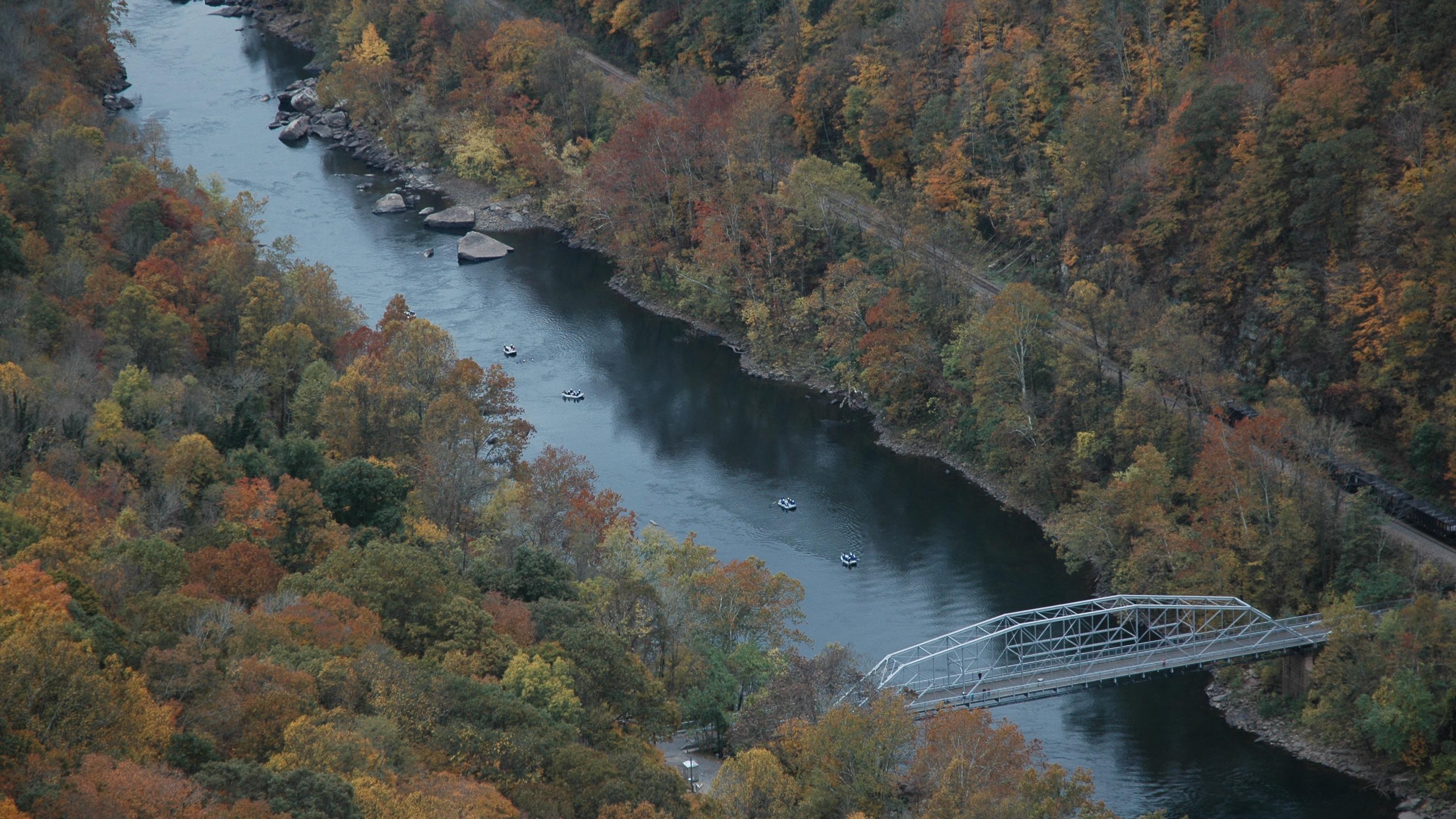 bridge at bottom of gorge