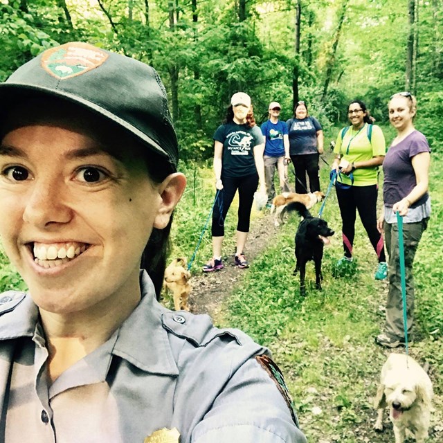 Ranger leading a hike