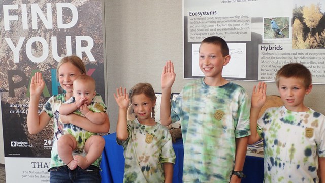 New Junior Rangers are sworn in at Niobrara NSR