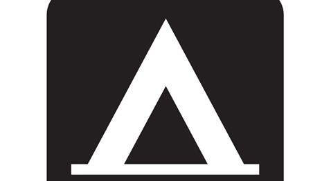 Camping symbol with tent