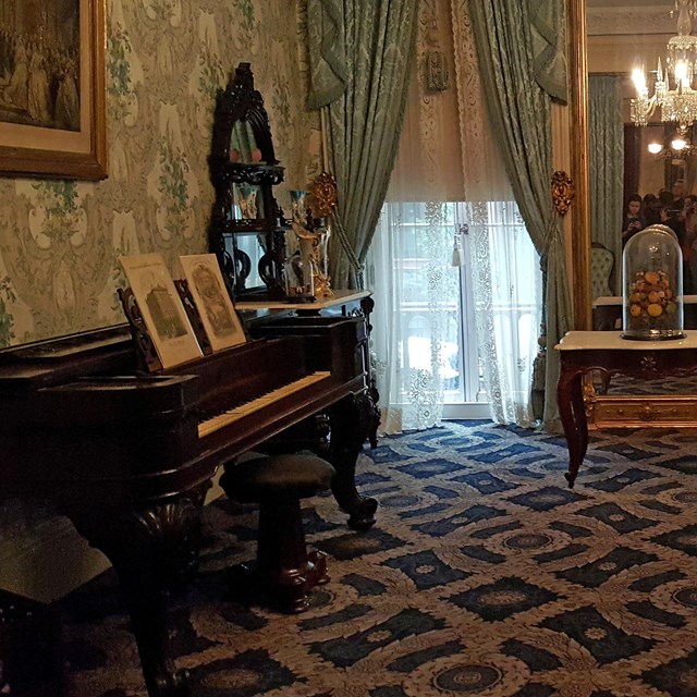 A period specific room inside Theodore Roosevelt Birthplace