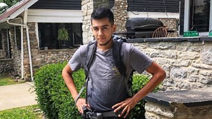 Tahmoor Chadury standing outside