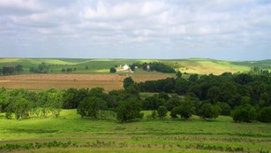 Small farm on a large prairie