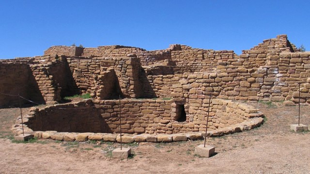 Ruins of a Pueblo building