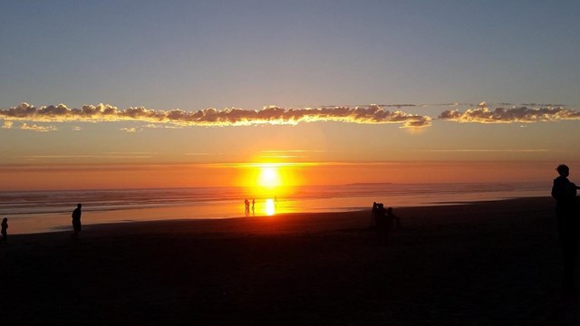 A sunset at Kalaloch beach.