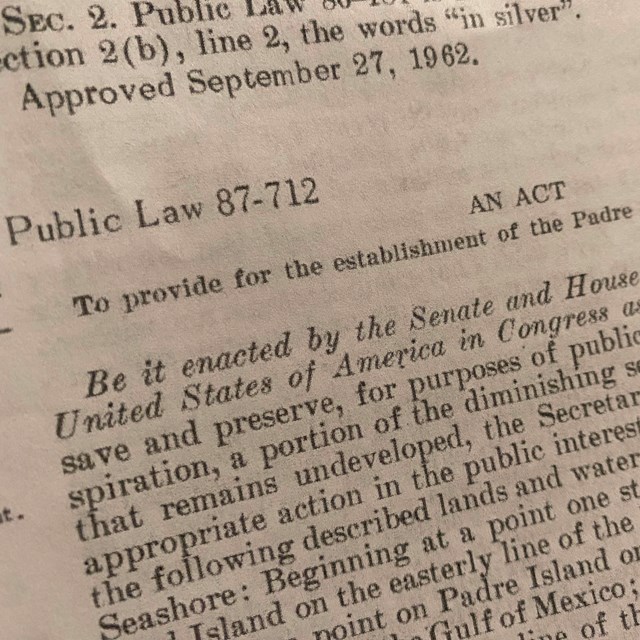 A photo of a block of text of the law as written by congress. 